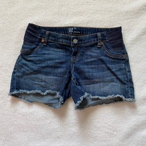 GAP maternity denim shorts